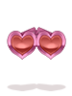 Heart Glasses Pink